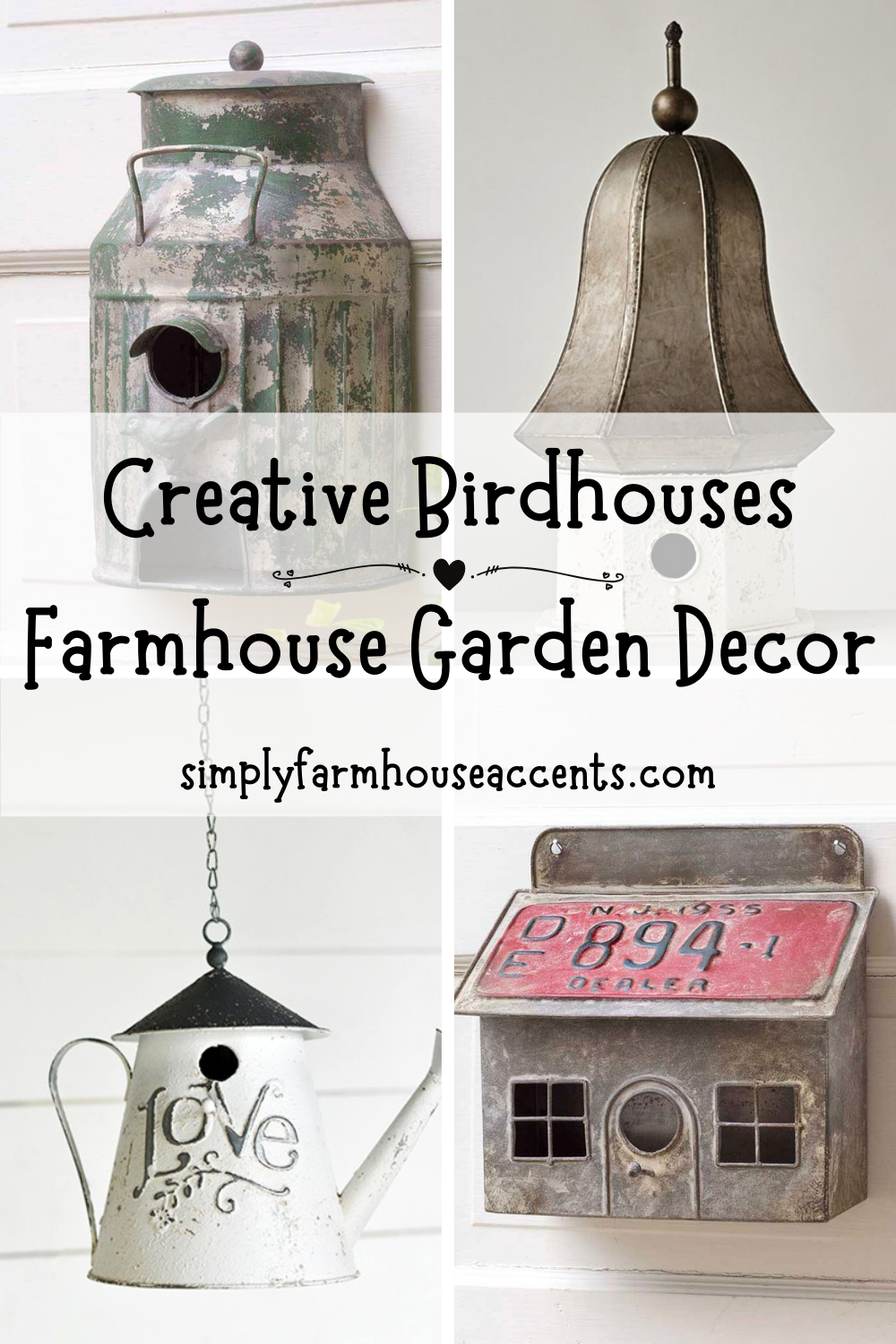 Birdhouse Garden Decor Idea on a Budget